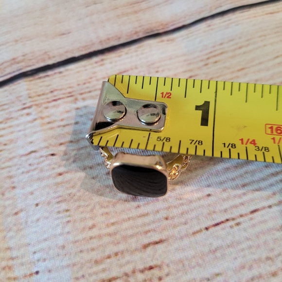 🌲Gold Bracelet & Ring Black Stone Set✨️ - Picture 8 of 9